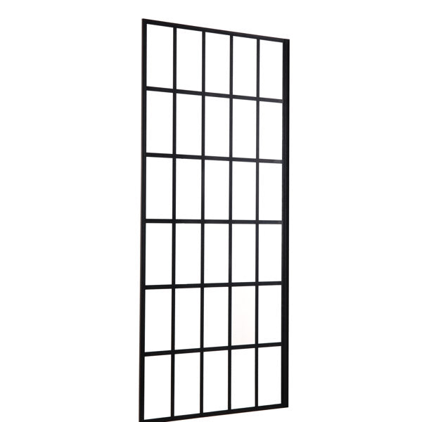 38in W X 72in H Matte Black Single Panel Frameless Fixed Shower Door  from Lordear