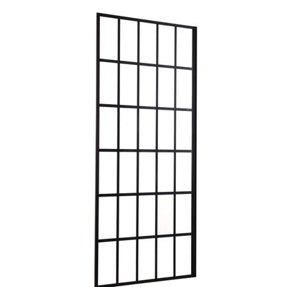 38in W X 72in H Matte Black Single Panel Frameless Fixed Shower Door  from Lordear