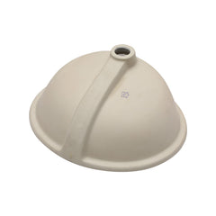 Lordear Undermount White Ceramic Oval Bathroom Sink with Overflow