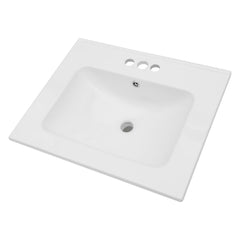 Lordear 24'' White Ceramic Vessel Bathroom Sink