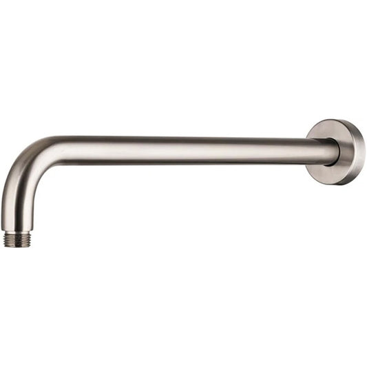 Lordear 16 Inch Shower Extension Arm Brushed Nickel T304 Stainless Steel Shower Head Pipe with Flange  from Lordear