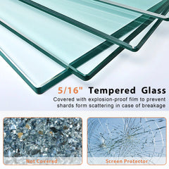 Lordear 42x76 Inch Neo-Angle Framed Pivot Sliding Corner Clear Tempered Glass Shower Door