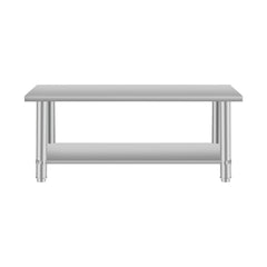 24'' x 18'' Commercial Work Table for Restaurant and Home Stainless Steel Kitchen Prep Table with Under Shelf  from Lordear