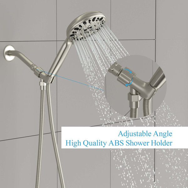 4.7in Multi Function Rain Dual Shower Head-Brushed Nickel  from Lordear