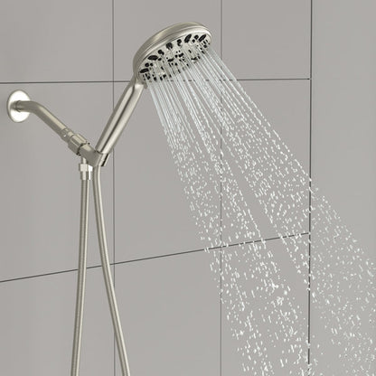 4.7in Multi Function Rain Dual Shower Head-Brushed Nickel  from Lordear