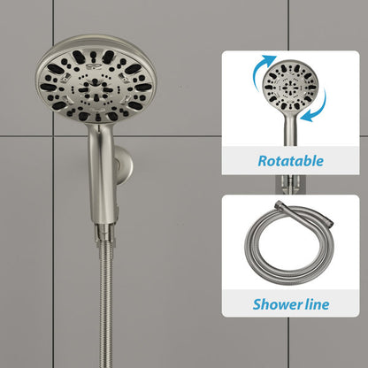 4.7in Multi Function Rain Dual Shower Head-Brushed Nickel  from Lordear