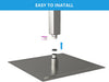 Lordear 12'' brushed nickel Stainless Steel Square Rain High-Pressure Shower Head