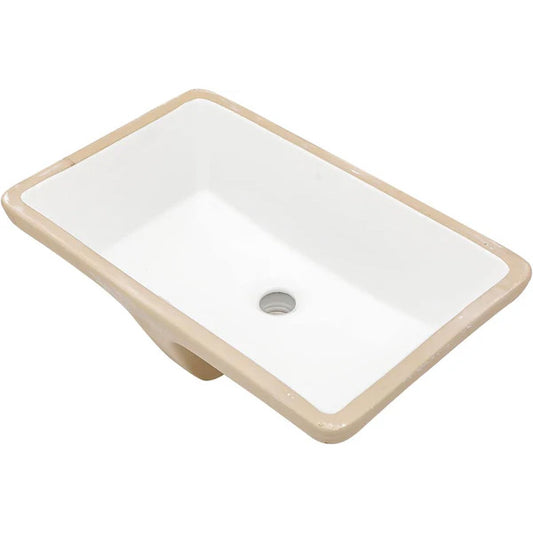 Lordear 28in  Undermount Bathroom Sink Rectangular Pure White Vitreous Ceramic Lavatory Vanity Vessel Sinks  from Lordear