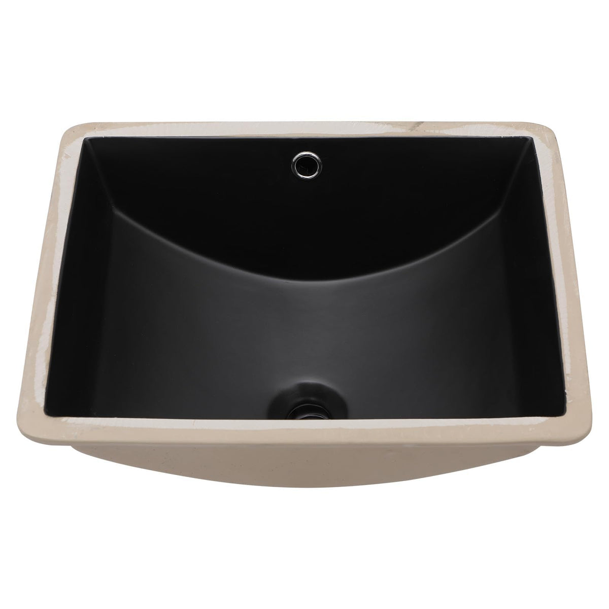Lordear 18'' Black Undermount Bathroom Sink