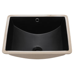 Lordear 18'' Black Undermount Bathroom Sink