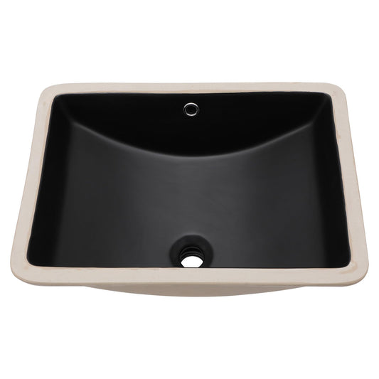 Lordear 21'' Undermount Black Bathroom Sink