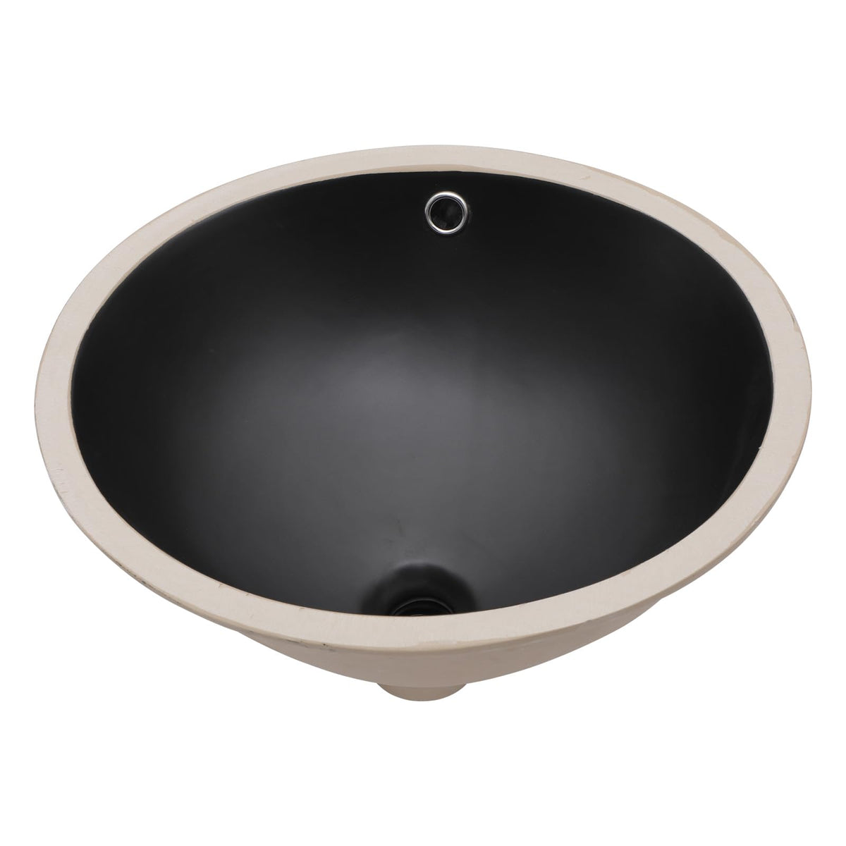 Lordear 18x15-Inch Black Ceramic Undermount Bathroom Sink