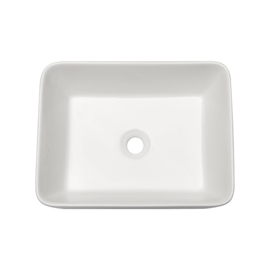 Lordear 19x15 Inch White Bathroom Vessel Sink