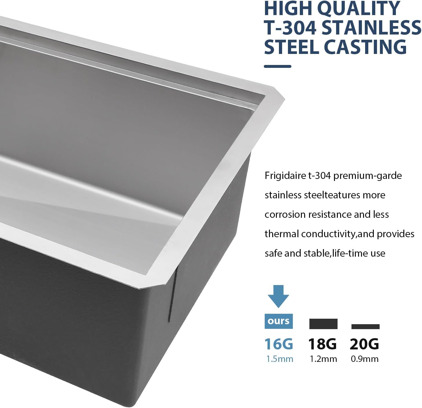 Lordear 30'' x 19'' Stainless Steel Undermount Workstation Kitchen Sink