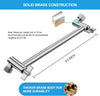 Lordear 11'' Shower Head Extension Arm, Solid Stainless Steel & Brass