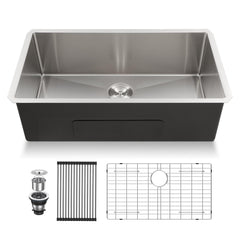 Lordear 36'' Undermount Kitchen Sink Single Bowl