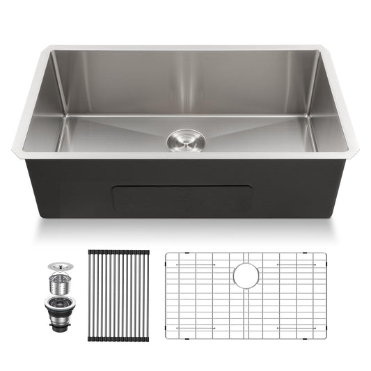 Lordear 33'' Undermount Kitchen Sink Single Blow