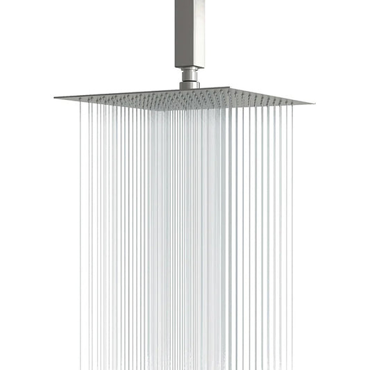 Lordear Rain Shower Head 10 Inch Square Waterfall Shower Head Brushed Nickel Rainfall Shower Head High Pressure Shower Head 304 Stainless Steel Showerhead  from Lordear