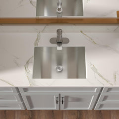 Lordear 18" Stainless Steel Undermount Rectangle Bathroom Sink with Drain  from Lordear