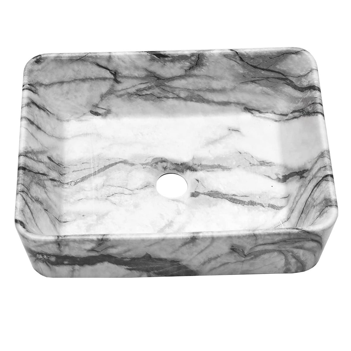 Lordear 16x12 inch Bathroom Above Counter Rectangle Vessel Sink