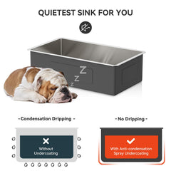 Lordear 36'' Undermount Kitchen Sink Single Bowl