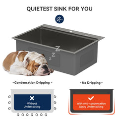 Lordear 30 Inch Drop-In Workstation Kitchen Sink