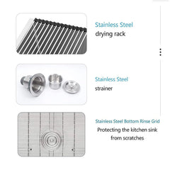 Lordear Undermount Single Bowl Stainless Steel Bar Sink