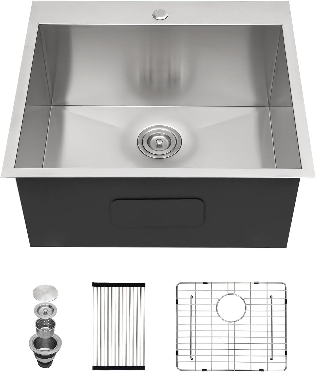 Lordear 25'' Drop in Laundry Sink Single Blow