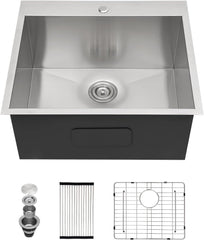 Lordear 25'' Drop in Laundry Sink Single Blow