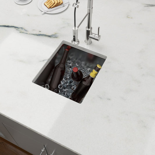 Lordear Undermount Single Bowl Stainless Steel Bar Sink