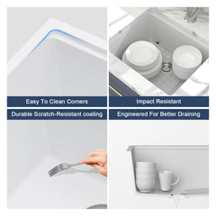 Lordear 21-Inch Undermount Bar Sink Single Bowl