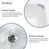 Lordear 19x15 Inch White Bathroom Vessel Sink