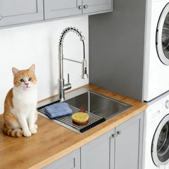 Lordear 25'' Drop in Laundry Sink Single Blow