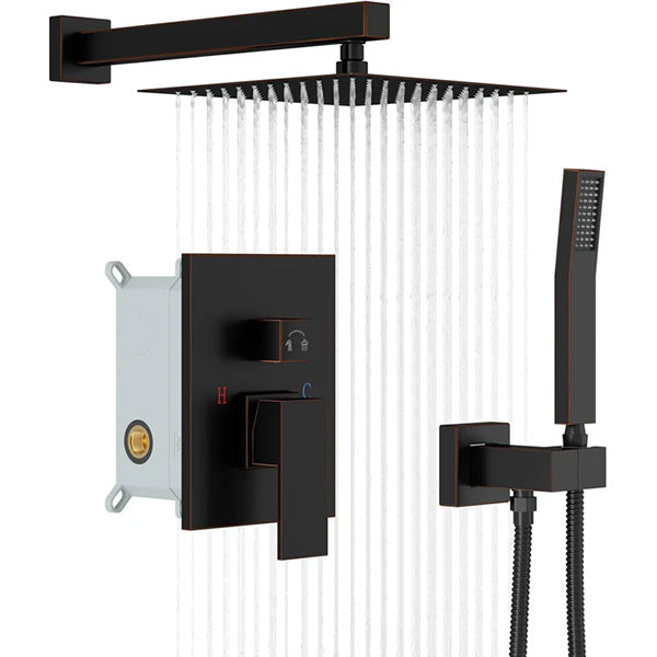 Stainless Sink Lordear Shower System 10 Inch Shower Faucet Set Wall