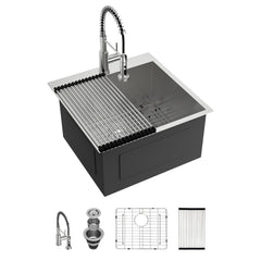 Lordear 22x22 Inch Drop-In Laundry Sink