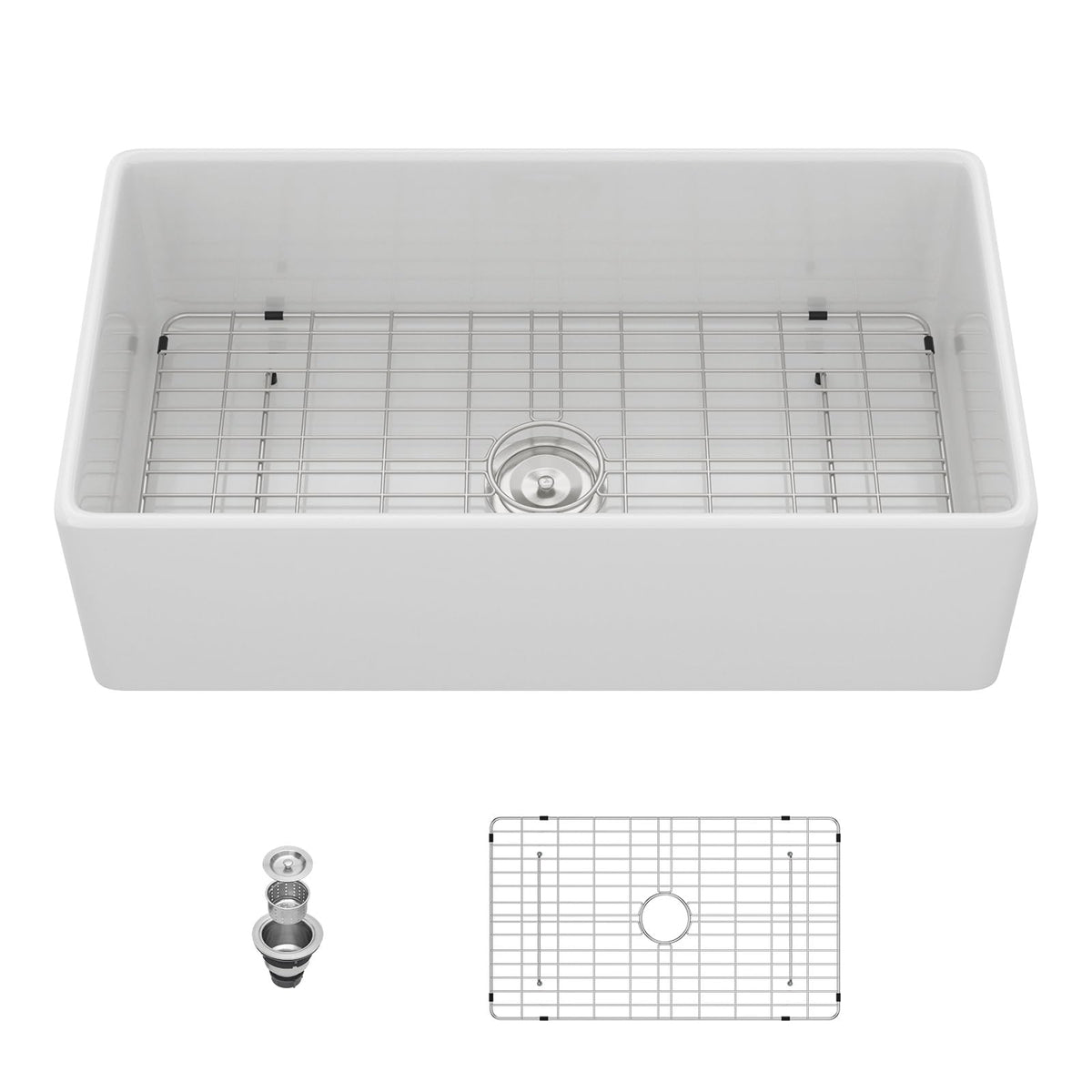 Lordear 33'' Farmhouse Kitchen Sink Single Blow