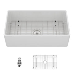 Lordear 33'' Farmhouse Kitchen Sink Single Blow