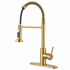 Lordear Pull-down gold faucet