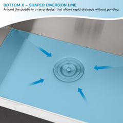 Lordear Stainless Steel Drop-In Single Bowl Workstation Kitchen Sink  from Lordear