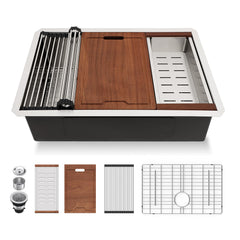Lordear 27'' Stainless Steel Undermount Workstation Kitchen Sink