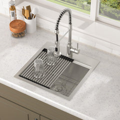 Lordear 18x18 Inch Drop-In Workstation Bar Sink