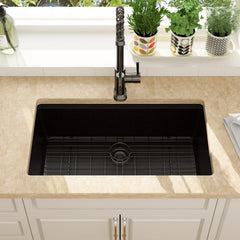 Lordear 33x19x9 Inch Undermount Kitchen Sink Single Bowl