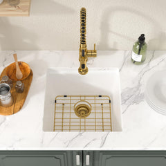 Lordear 18x18 Inch Undermount Bar Sink Single Bowl
