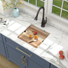 Lordear 18x18x9 Inch  Undermount Bar Kitchen Sink Single Bowl