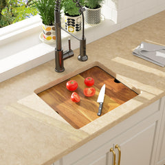 Lordear 21-Inch Undermount Bar Sink Single Bowl