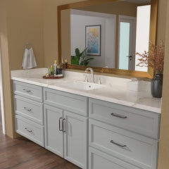 Lordear 20x14-Inch White Ceramic Undermount Bathroom Sink