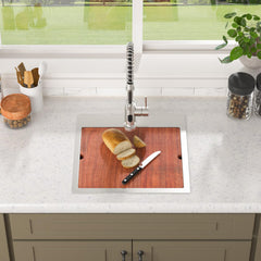 Lordear 18x18 Inch Drop-In Workstation Bar Sink