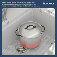 Lordear 28-Inch Undermount Kitchen Sink Single Bowl