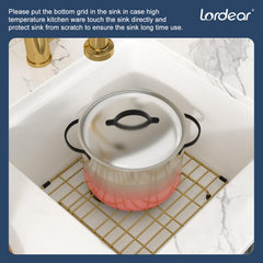 Lordear 18x18 Inch Undermount Bar Sink Single Bowl