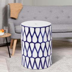Lordear 17'' Ceramic Contemporary Modern Outdoor Garden Stool  from Lordear